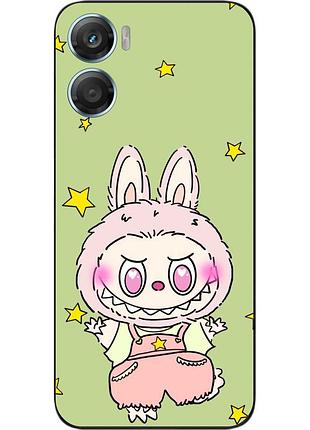 Чехол силиконовый epik для motorola g06 с принтом labubu звездный зайчик