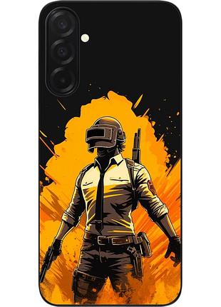 Чехол силиконовый epik для samsung galaxy a57 с изображением огненный солдат pubg