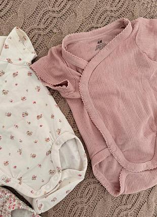 Боді для дівчинки 3 шт h&m 4