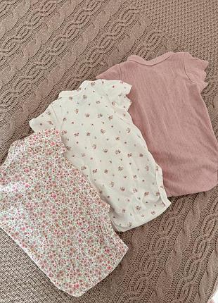 Боді для дівчинки 3 шт h&m 5