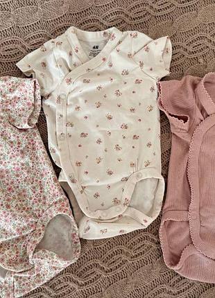 Боді для дівчинки 3 шт h&m 2