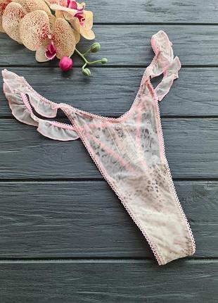 Трусики стринги pink wink flutter thong panty 2
