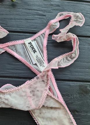 Трусики стринги pink wink flutter thong panty 5