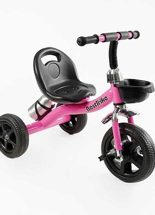 Велосипед триколісний bs-14250 "best trike" колеса eva (піна), пляшечка, кошик, сидіння зі спинкою
