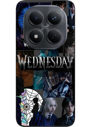 Чехол силиконовый epik для xiaomi redmi note 15 pro 5g с рисунком wednesday тайна