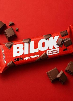 Батончик sporter bilok 30%, 60 грам - шоколад