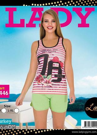 Комплект для сна 7446 хлопок lady lingerie 46