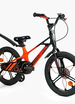 Велосипед 18" дюймів 2-х колісний corso «elite» elt-18368 (1) магнієва рама, литі диски, дискові гальма, зібран на 75