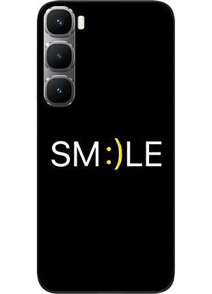 Чехол силиконовый epik для infinix hot 60 pro plus (x6886) с изображением с надписью smile mood