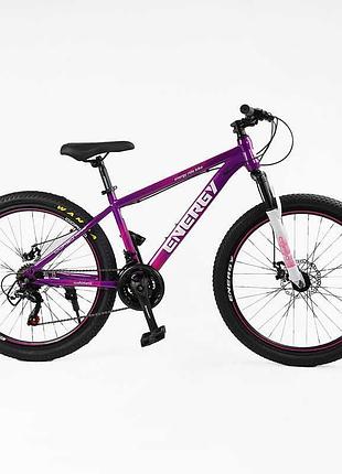 Велосипед спортивный corso 26" дюймов «energy» en-26076 shimano, 21 скорость