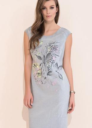 Женское летнее платье серого цвета matylda zaps. xl