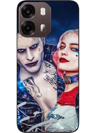Силиконовый чехол epik для oppo a6s с картинкой харли и джокер тёмный союз