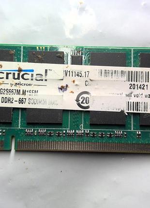 Crucial 2gb ddr2 667mhz (ct2g2s667m) оперативная память 2 гб ддр2 667 мгц для ноутбука