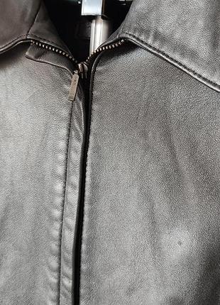 Кожанная куртка р 18 xl xxl 2xl шкіряна куртка м'яка шкіра шкіряні натуральна справжня натуральная кожа кожанные кожаные кожи графит класичний 50-52 7