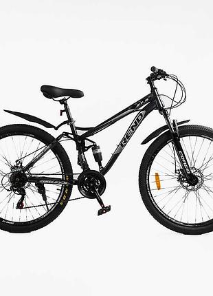 Велосипед спортивний двоподвісний corso 27.5" дюймів "rend" rd-75590, shimano