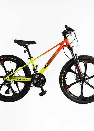 Велоcипед спортивний corso «magnum» магнієвий 24" дюймів mn-24821