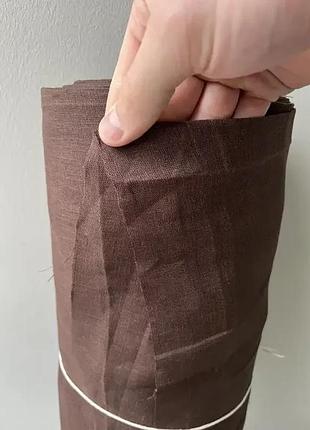 Постельное белье из льна шоколад 4