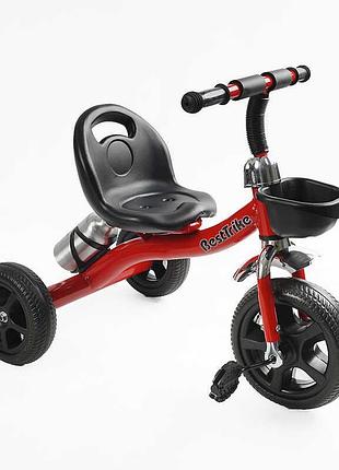 Велосипед трехколесный bs-12190 "best trike" колеса eva (пена), бутылочка, корзинка, сидение со спинкой
