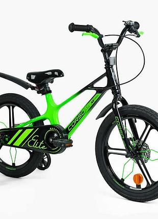 Велосипед 18" дюймів 2-х колісний corso «elite» elt-18426 (1) магнієва рама, литі диски, дискові гальма, зібран на 75