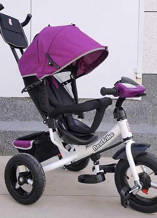 Велосипед 3390 - 37-633 best trike (1) надувні колеса d=29см. переднє, d = 26см. задні, фара з usb, пульт