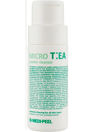 Пудра ензимна для вмивання з чайним деревом medi-peel micro tea powder cleanser, 70 г