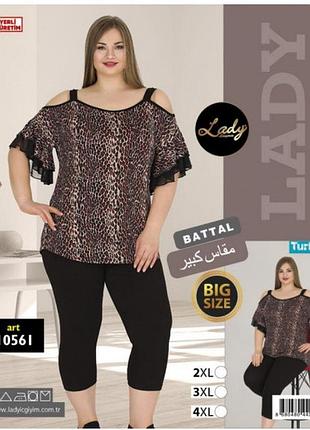 Комплект жіночий туніка-бриджі 10561 lady lingerie 54