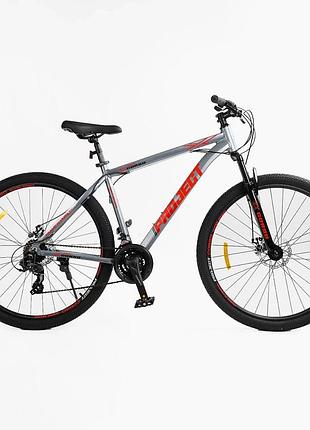 Велосипед гірський 29 дюймів, рама алюміній 19", corso project t-29817