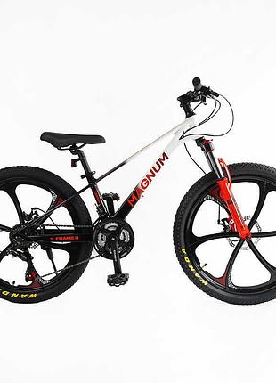 Велоcипед спортивний corso «magnum» магнієвий 24" дюймів mn-24255