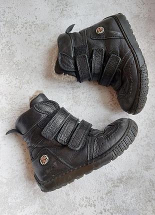Шкіряні зимові чоботи розмір 28