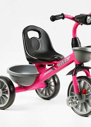 Велосипед 3-х колісний bs-20470 "best trike" (1) колеса eva переднє 12’’, заднє 10’’, сталева рама, фара з