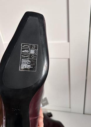 Високі шкіряні чоботи h&m premium 5