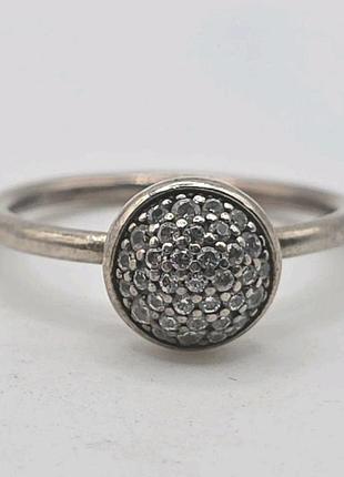 Серебряное кольцо пандора pandora капля р.16