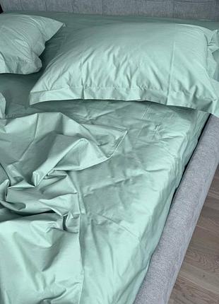 Постільна білизна перкаль sage green 4