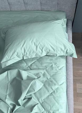 Постільна білизна перкаль sage green 7