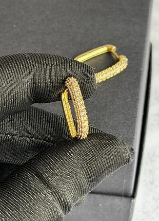 Серьги золотистые 6