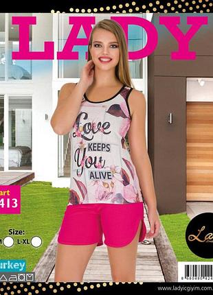 Комплект для сна 7413 хлопок lady lingerie 46