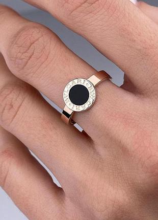 Срібна жіноча каблучка bvlgari з золотом 1334.50