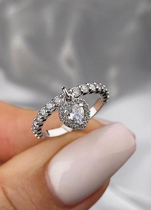 Серебряное кольцо сердце пандора 1564.10р 2