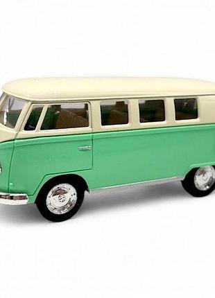 Машинка металлическая "автобус volkswagen classical bus" (мятный)