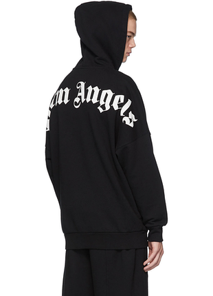 Толстовка чорна palm angels bg • худі палм анжелс m