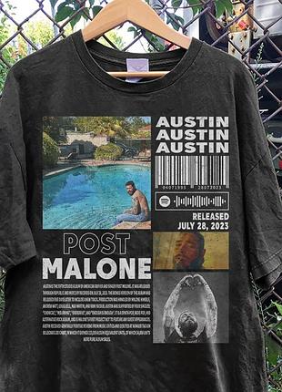 Футболка черная loys рэп post malone - austin l