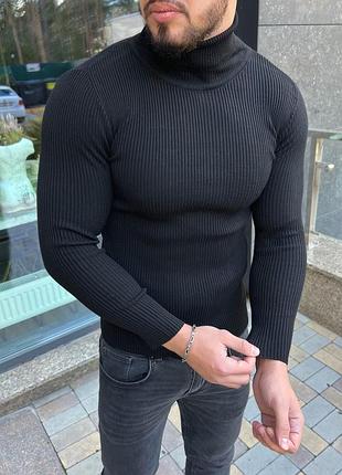 Чоловічий гольф чорний mars l (xl на бирці)