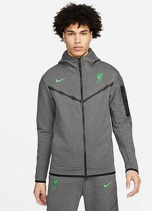 Кофта муж. nike sportswear liverpool fc tech fleece hoodie (арт. dv4825-071) s (44-46)