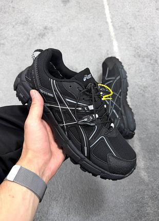Утепленные зимние мужские кроссовки asics gel-kahana 8 winter termo black white ассикс черного с белым цветов термо