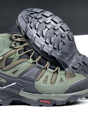 Кросівки "salomon" чоловічі спортивні зимові зелені 43