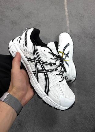 Утепленные зимние мужские кроссовки asics gel-kahana 8 winter termo white black ассикс белого с черным цветов термо