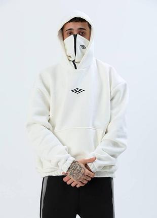 Кофта худі umbro толстовка утеплена з капюшоном на флісі m