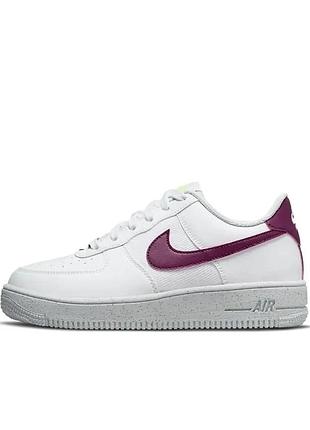 Кроссовки жен. nike air force 1 crater next nature (gs) white burgundy (арт. dh8695-100)