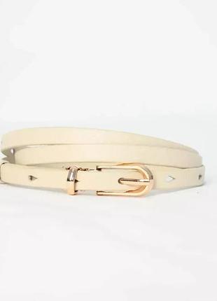 Женский узкий кожаный ремень классический kremen mkkr05106310-17