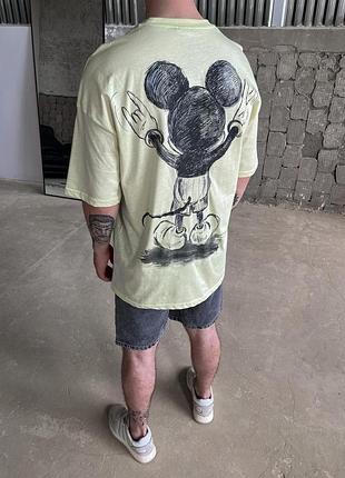 Крута футболка "usual suspect, mickey mouse" в лимонному кольорі 😍👍